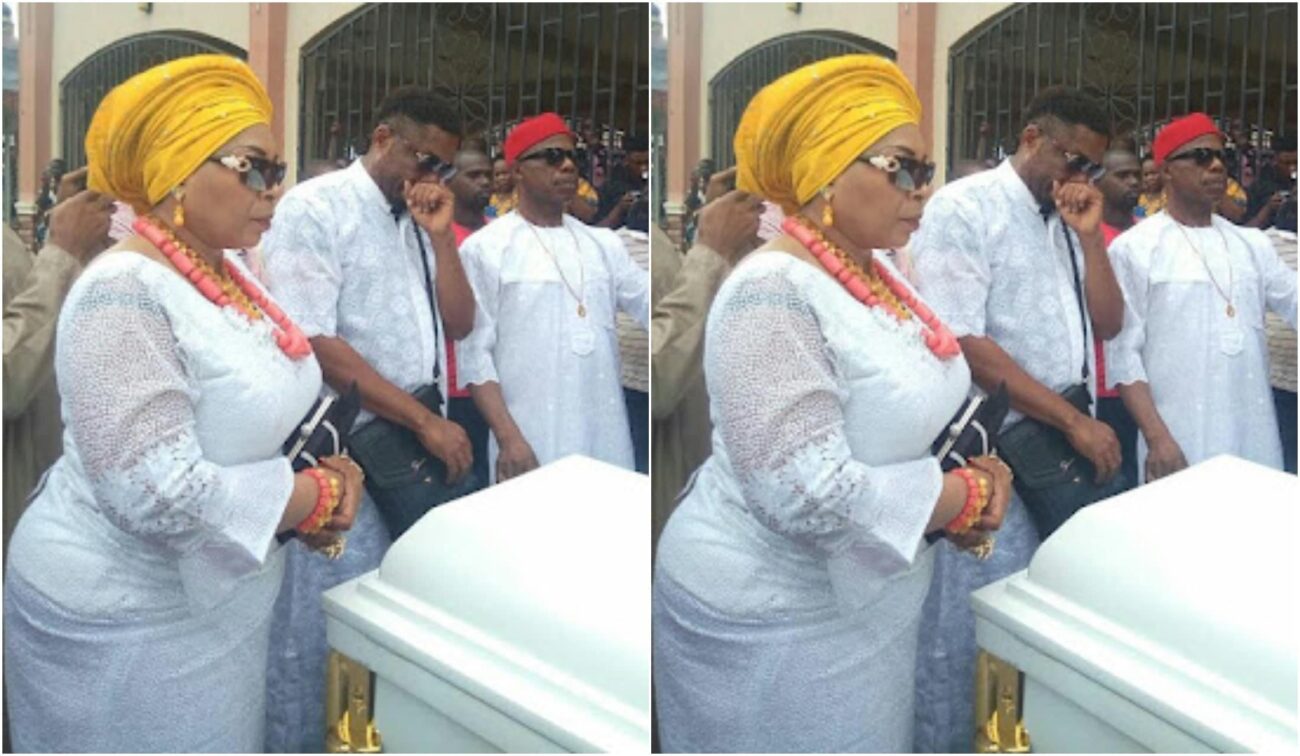 Actor Ernest Obi burying his mum