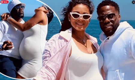 Kevin Hart’s pregnant wife steps out