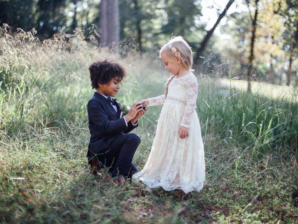PHOTO: Breana Pulizzi and Bria Nicole Terry, both photographers, held a special mini-wedding photo shoot with their children.