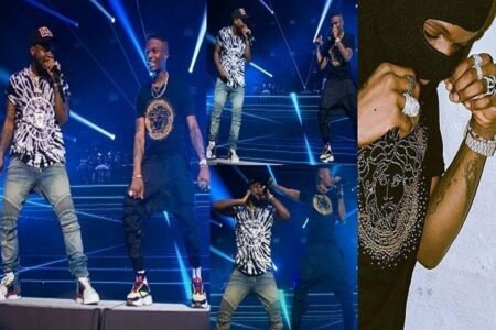 Wizkid wore to Davido’s UK concert