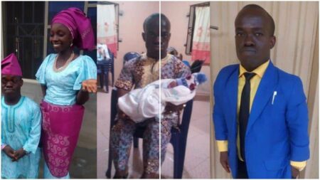 RCCG Pastor with dwarfism and his wife welcome their first child