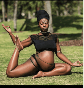  pregnant woman's flexibility skills