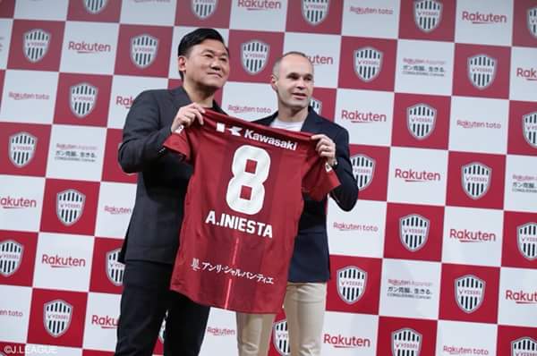 Andres Iniesta joins Japanese club