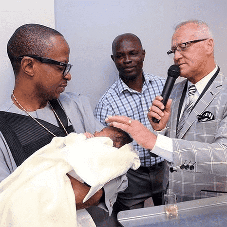 Sunmbo Adeoye's baby's christening 