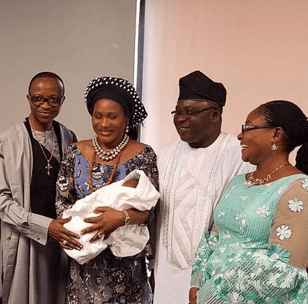 Sunmbo Adeoye's baby's christening 