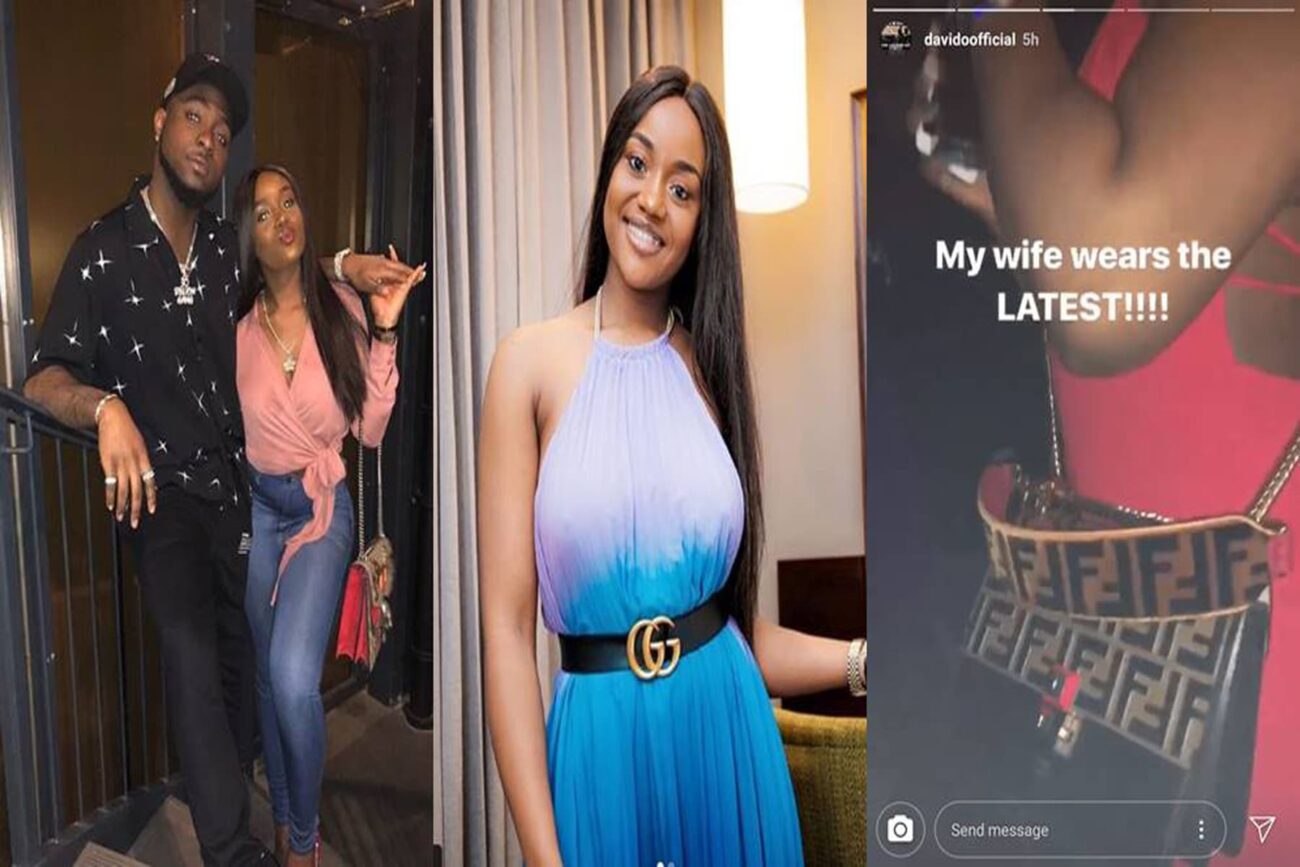 Popular Nigerian singer, Davido seem to be in a giving mood recently as it appears purchased N827,000 Fendi Bag, which is one of the latest in town for his girlfriend, Chioma Showing off Chioma’s new designer bag which spells luxury all over it as it cost a whooping 2,290 usd… which is equivalent to 827,000 NGN, the singer successfully made other ladies drool in just a little jealousy According to Davido, His wife, Chioma whom he has been referring to as his wife lately, wears the latest designers wear. He shared a video of her rocking the latest Fendi Bag, which he captioned, “My wife wears the latest”. Chioma also expressed willingness to tie the knot, so we might be about to witness of special wedding soon. It may be recalled that just one day ago, he bought the newly released iPhone XS for members of his team. Davido had taken to his Insta-story to share photos of the iPhone XS he bought for his team members. In addition to that, few months ago, Davido was also in the news after he bought the iPhone X for his DMW crew. He popped a bottle of wine in Lebanon where he turned up for a show, and then displayed the phones on the table for them to take.