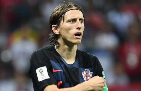 Modric reacts to England’s 2-1 win over Croatia