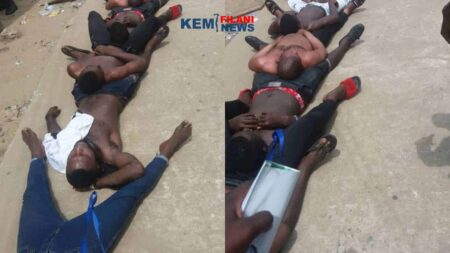 Arrested thugs arranged in style in Bayelsa during elections (Photos)
