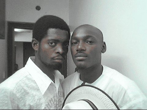 throwback photo of basketmouth and 2face