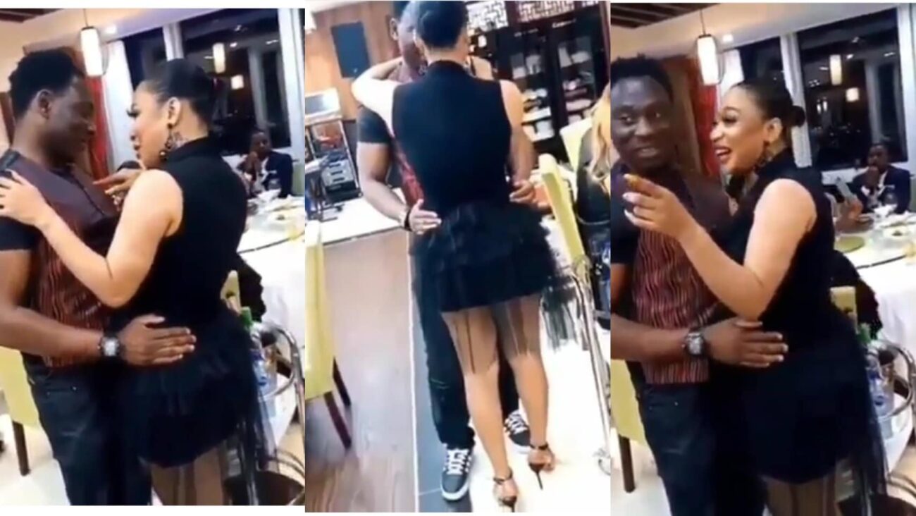 Tonto Dikeh spotted dancing with her alleged shy-shy boo, Daniel Amokachi