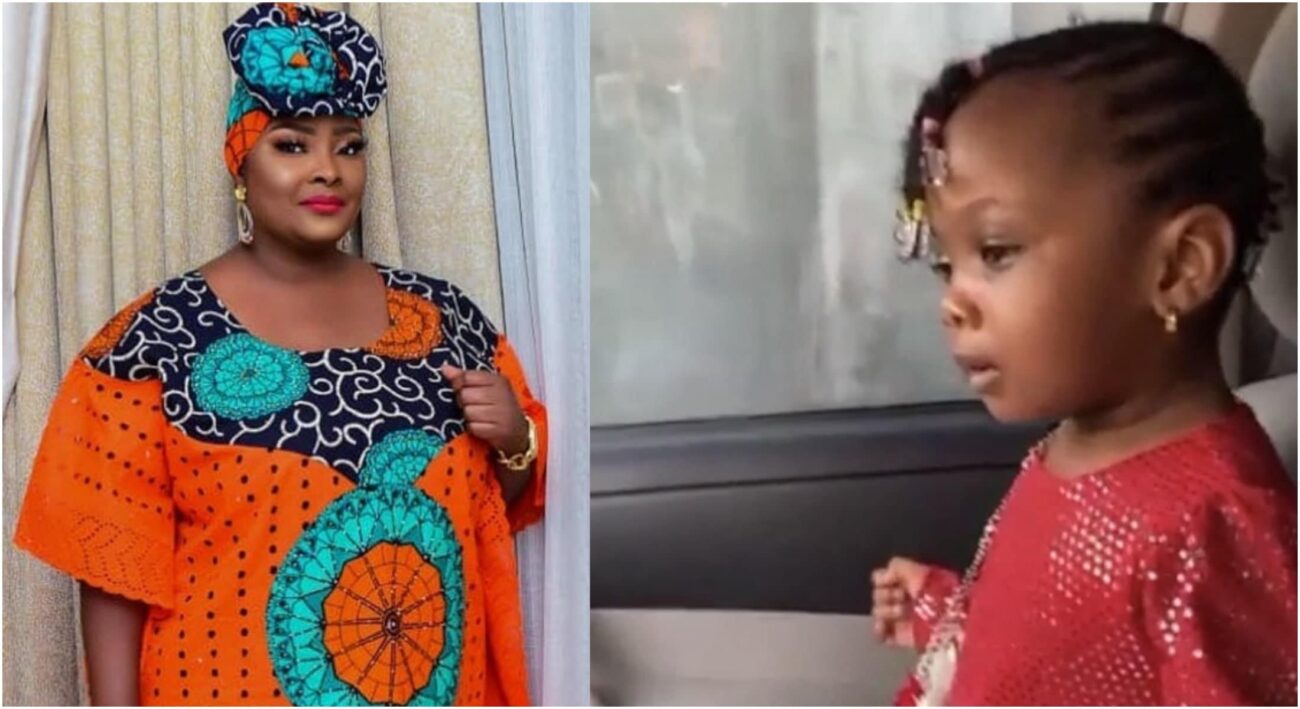 Ronke Odusanya unveils her baby girl