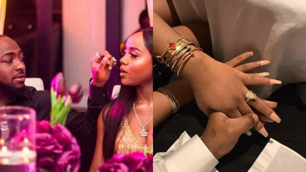 Davido’s diamond engagement ring for Chioma estimated to worth over 10 million