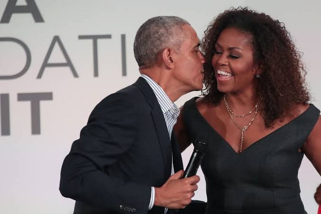 Michelle Obama and barrack Obama