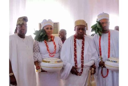 Shina Peller and wife chieftaincy titles