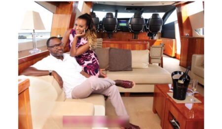 Dj Cuppy and Father