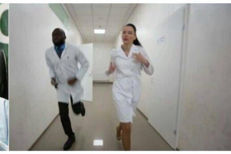 Doctors and Nurses run away