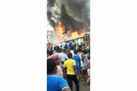Fire outbreak in Agboju