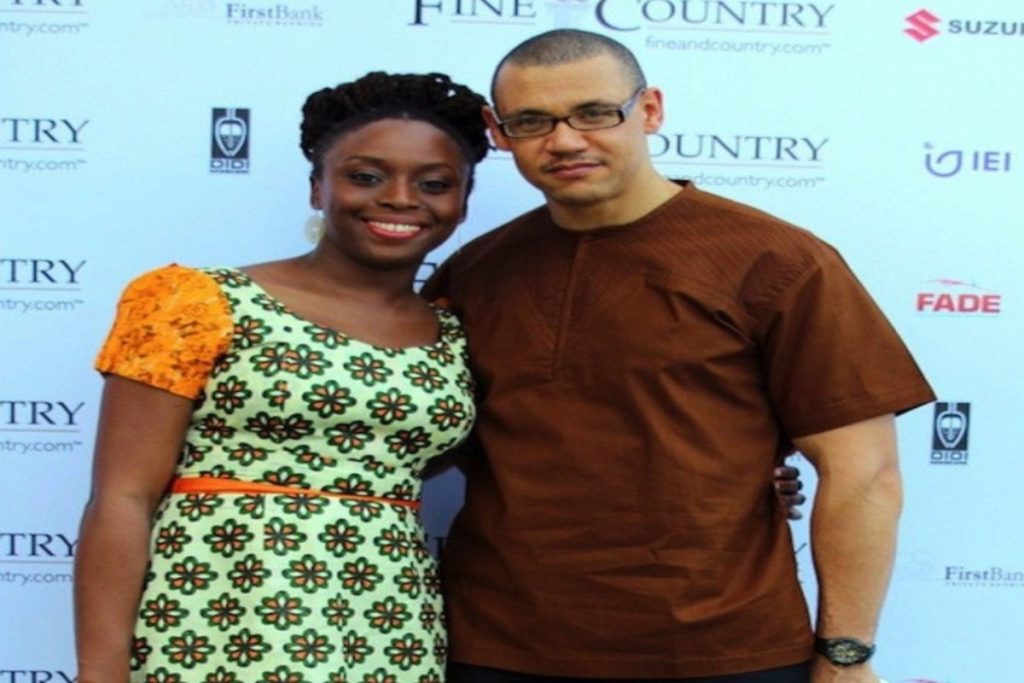 Chimamanda Adichie and husband