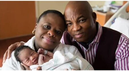 Pastor and Mrs Badru and their miracle baby