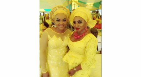 Mercy Aigbe and Mide Martins
