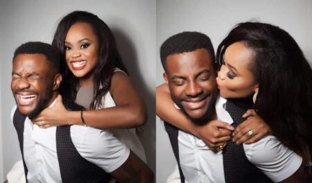 Ebuka shares video with his wife