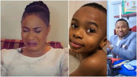 Tonto Dikeh and Olakunle Churchill attack each other over son