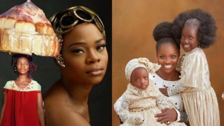 Olajumoke the bread seller, Blue-eyed woman and daughters