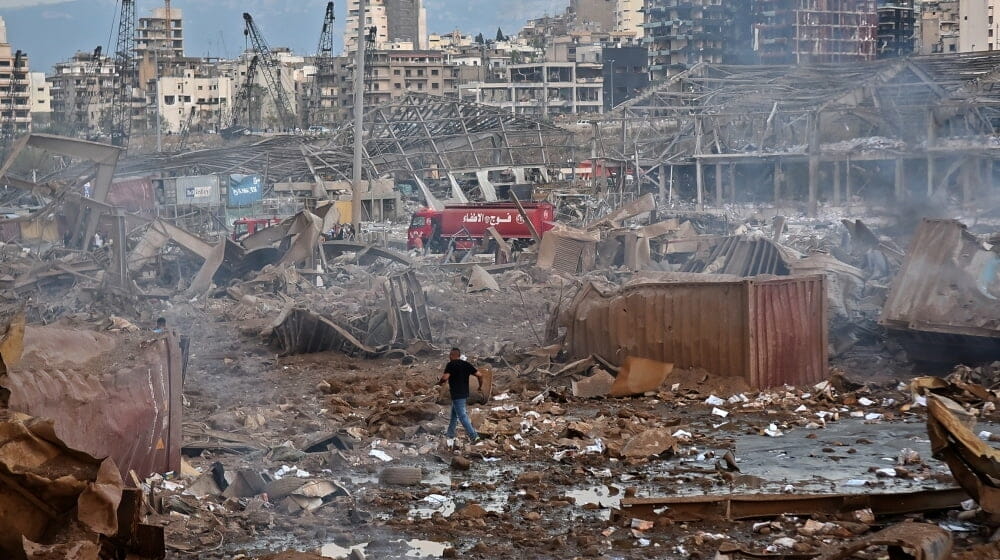 Massive explosion rocks Lebanon