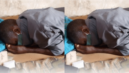 Tears flow as security man dies after reportedly sleeping with his face mask on