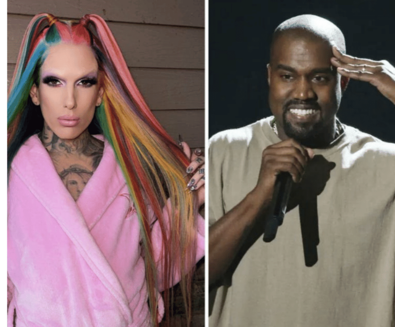 Jeffree star and Kanye west