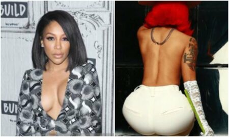 singer K.Michelle's butt implant deflates