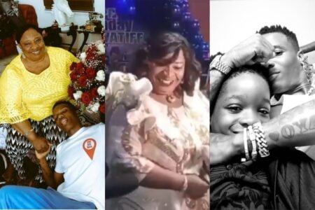 The moment Wizkid‘s mother scattered the dancing floor with her ‘shaku shaku’ dance during Tife’s 10th birthday