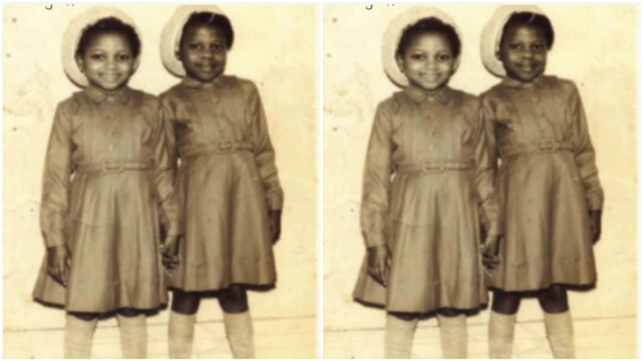 Nigeria's richest woman and her sister in 1951