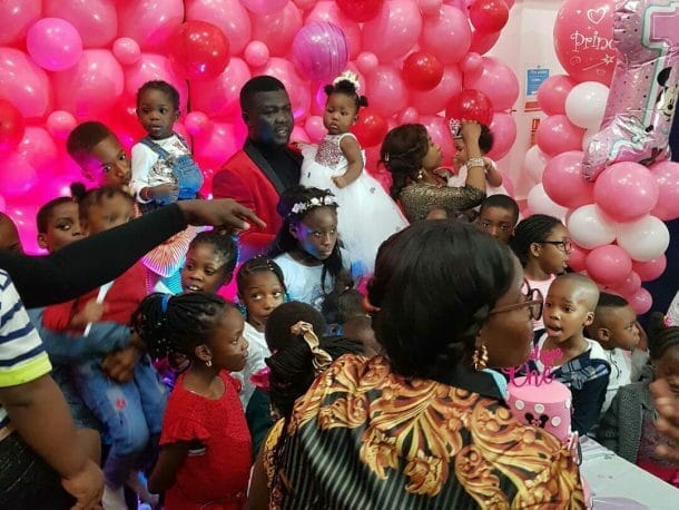 Comedian Seyi Law  daughter  birthday party in London