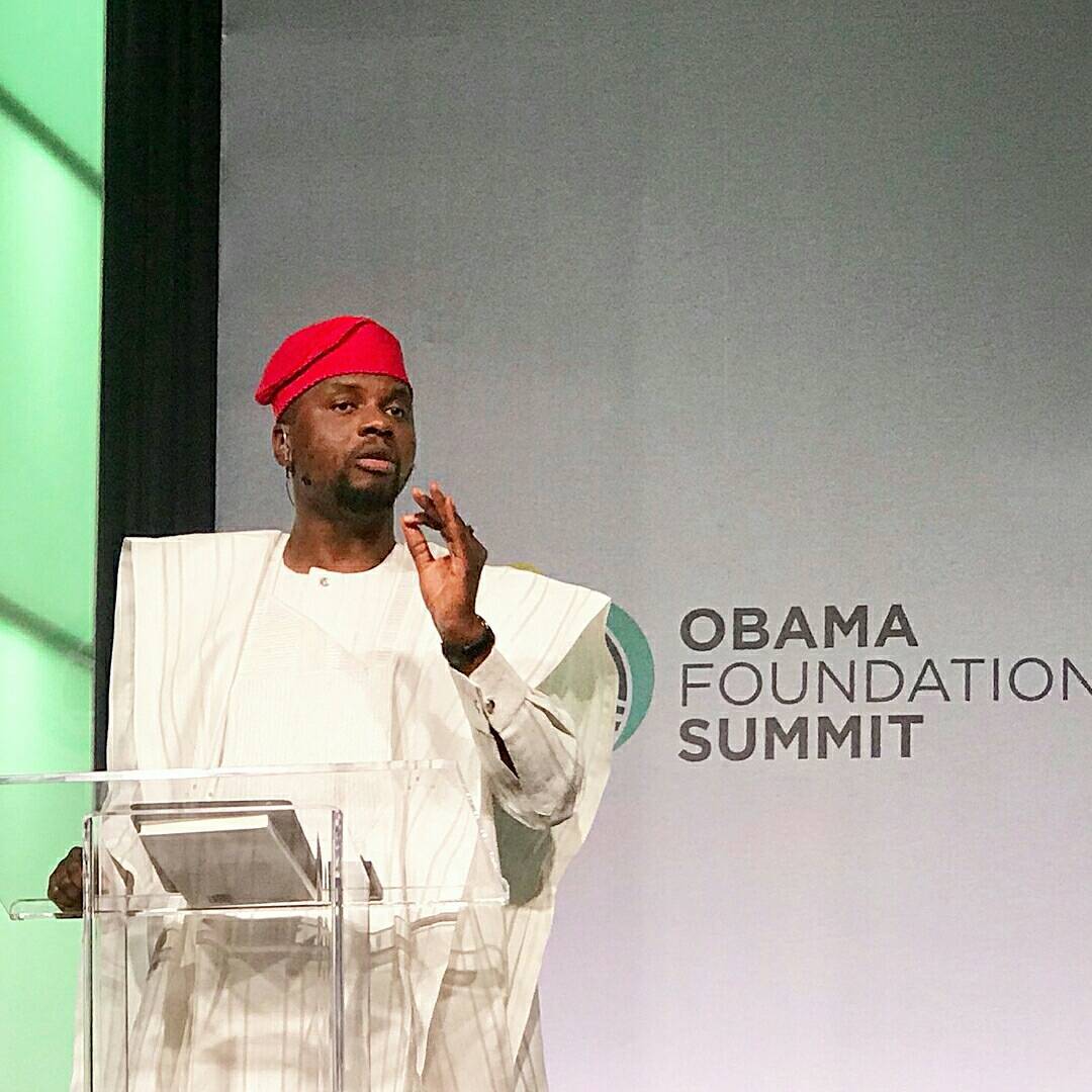 Debola  Lagos Gives Speech At Obama Summit 2017