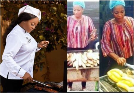 Lucy shares story on selling roasted plantain and fish