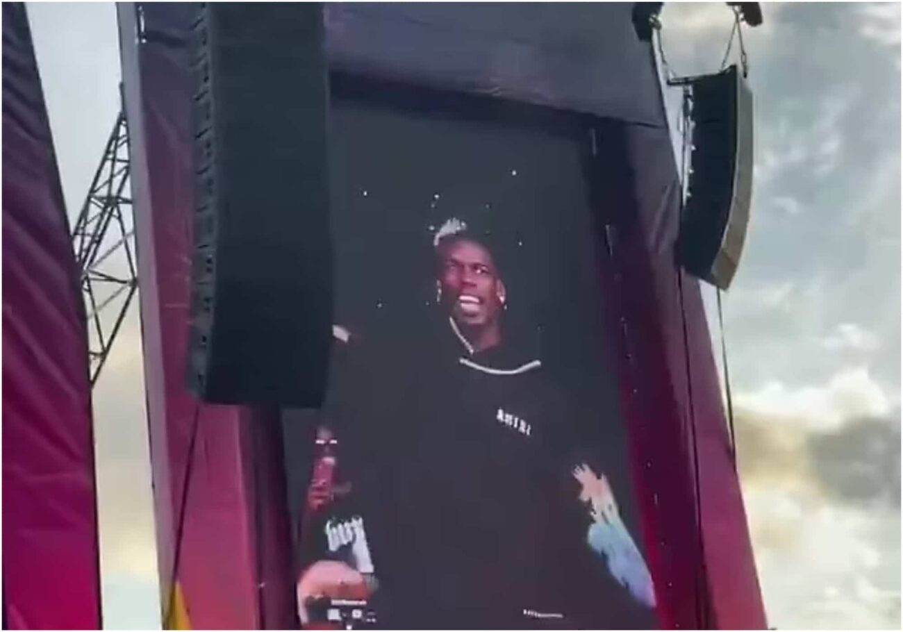 Pogba joins Burna Boy on stage after Man Utd's 4-1 win over Newcastle