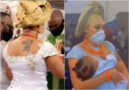 Rosy Meurer and husband dedicates their baby