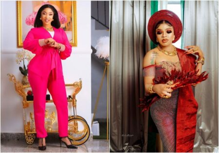 Ruined Friendship - Tonto Dikeh absent as Bobrisky host multi-millionaire birthday party in Lagos