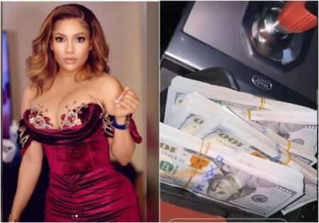 BBNaija's Maria flaunts wads of dollars