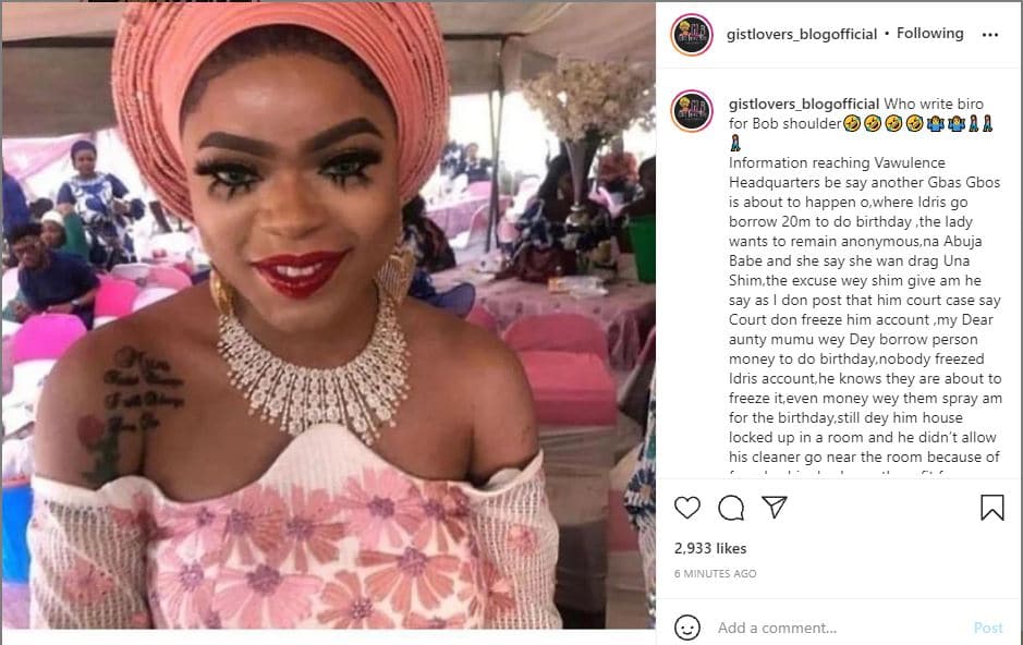 How Bobrisky allegedly borrowed N20 million for his luxury 30th birthday party