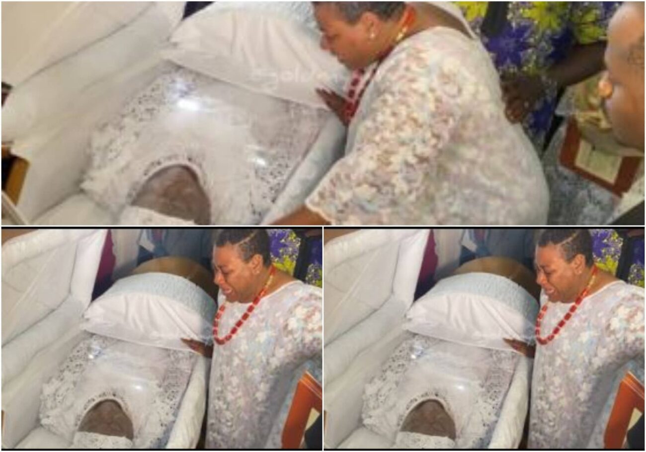 Nkechi Blessing traumatized at mother's burial