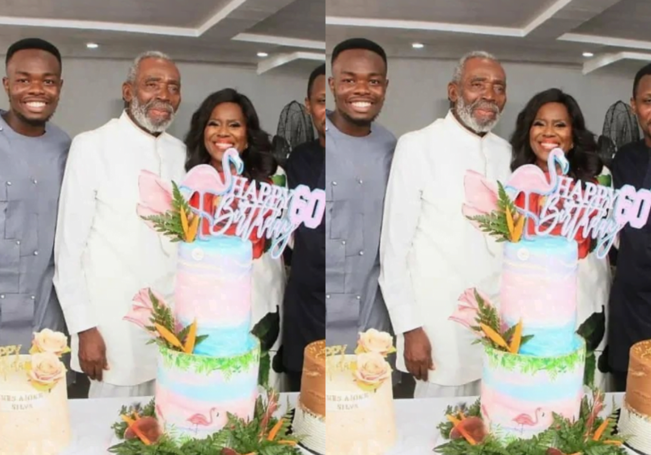 Olu Jacobs at wife's party