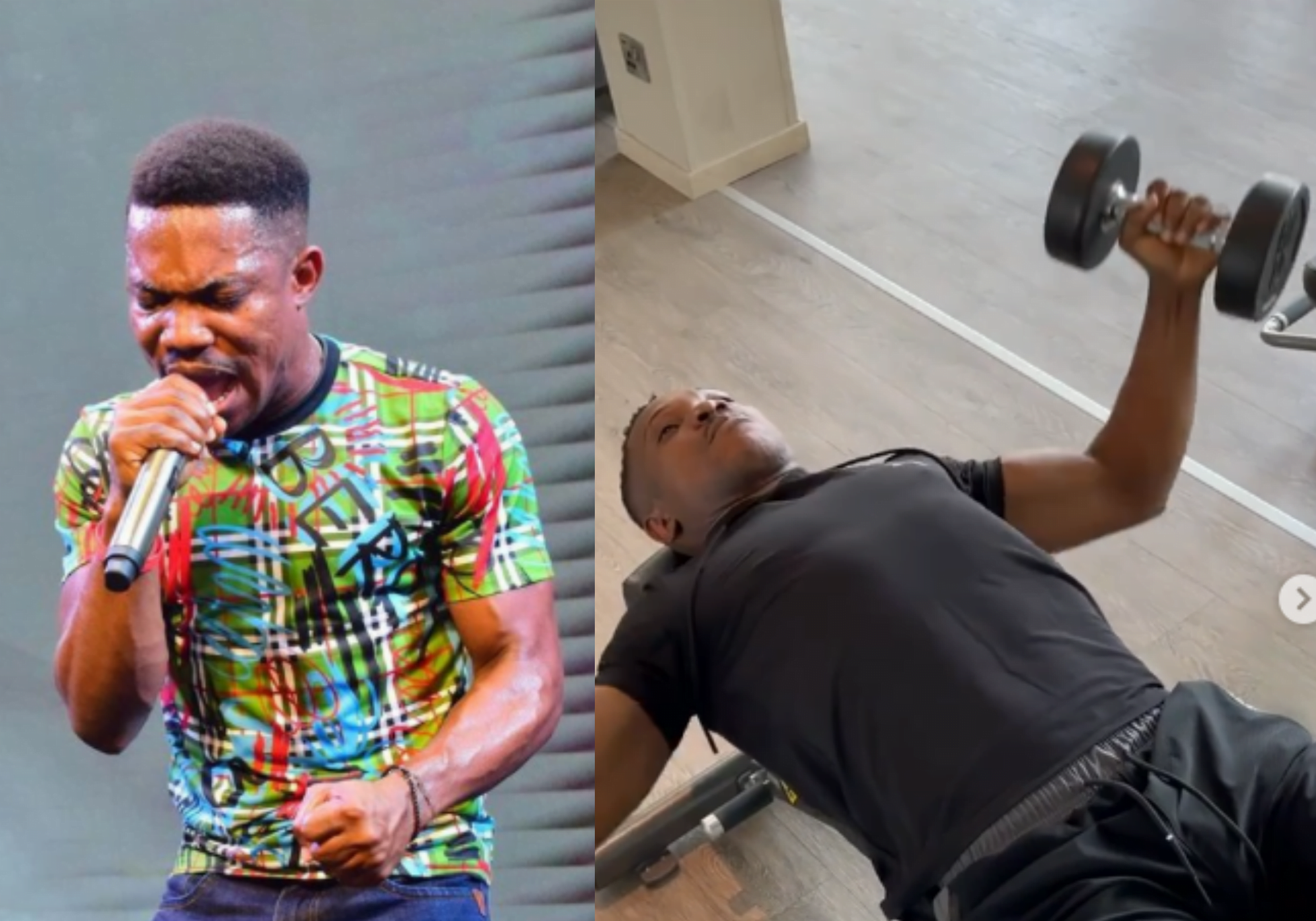 Pastor Jerry Eze in the gym