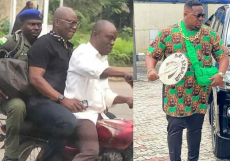 cubana chiefpriest reacts after photo of ex governor of ekiti state surface online