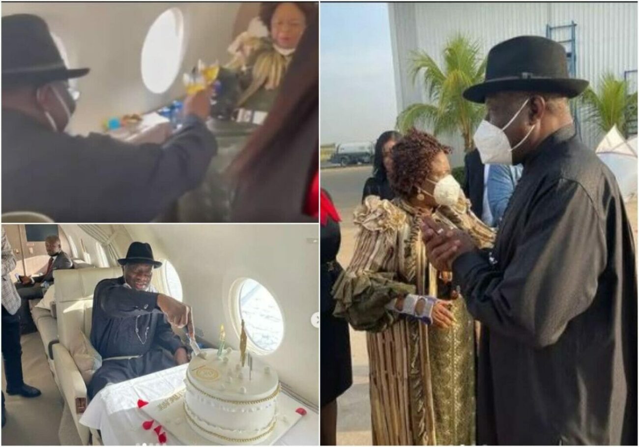 Former first lady celebrates her husband Goodluck Jonathan at 64