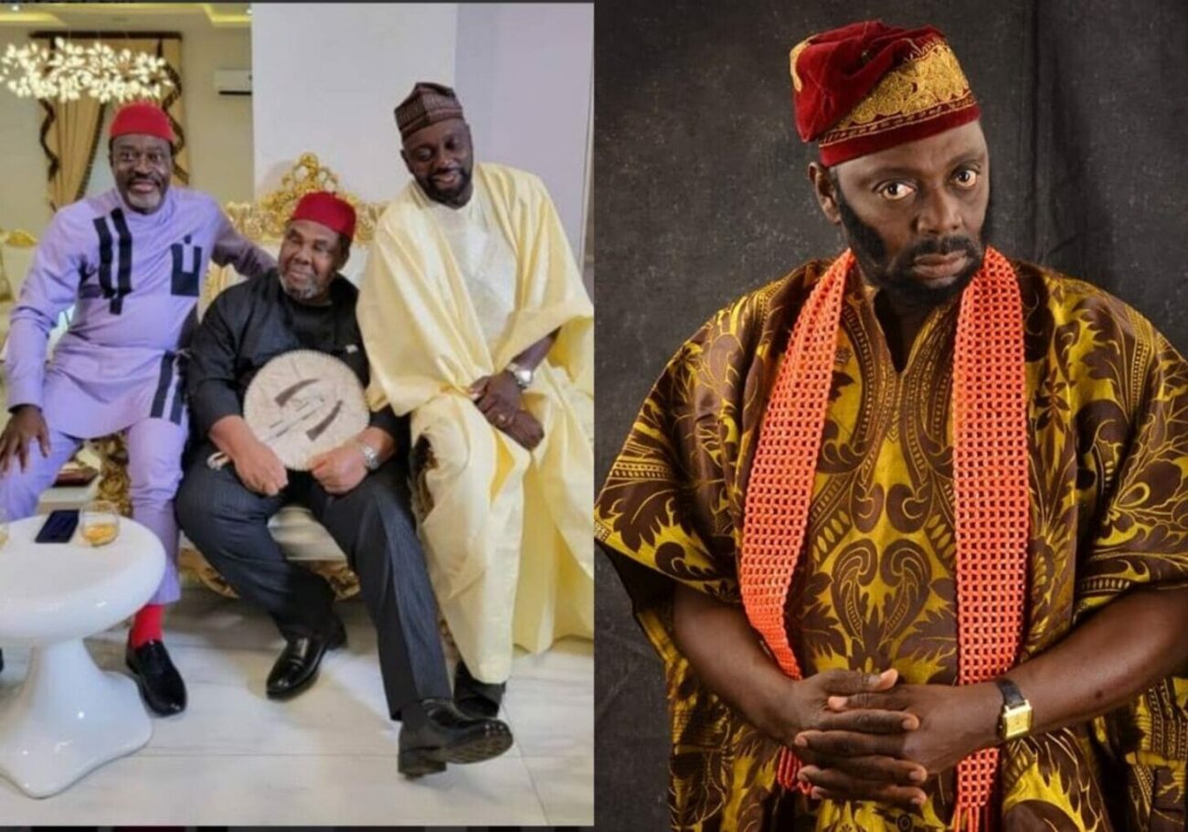 segun arinze links up with pete edochie and kok for a new project