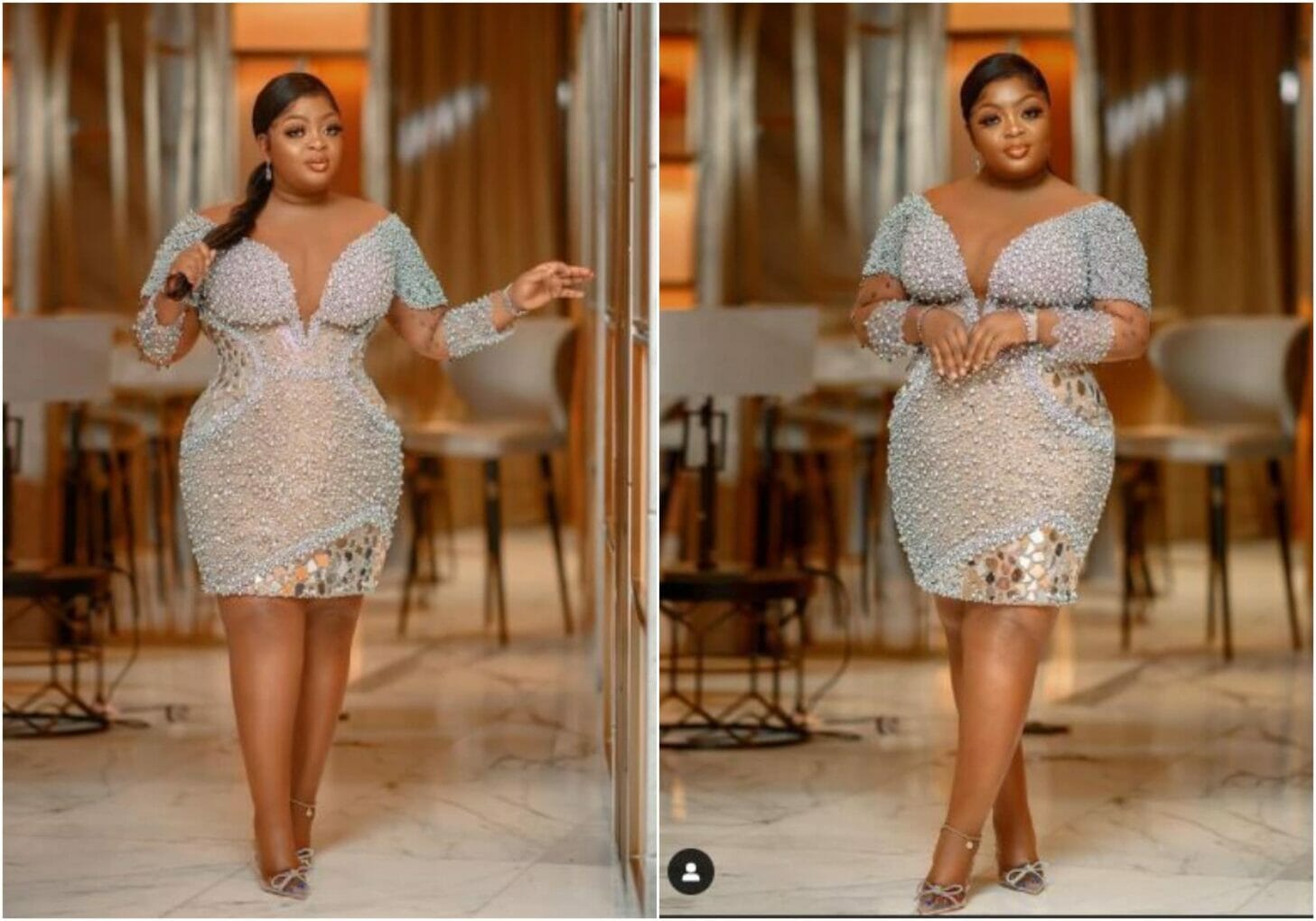Actress Eniola Badmus warns as she continues to 'press necks' with photos of her new body