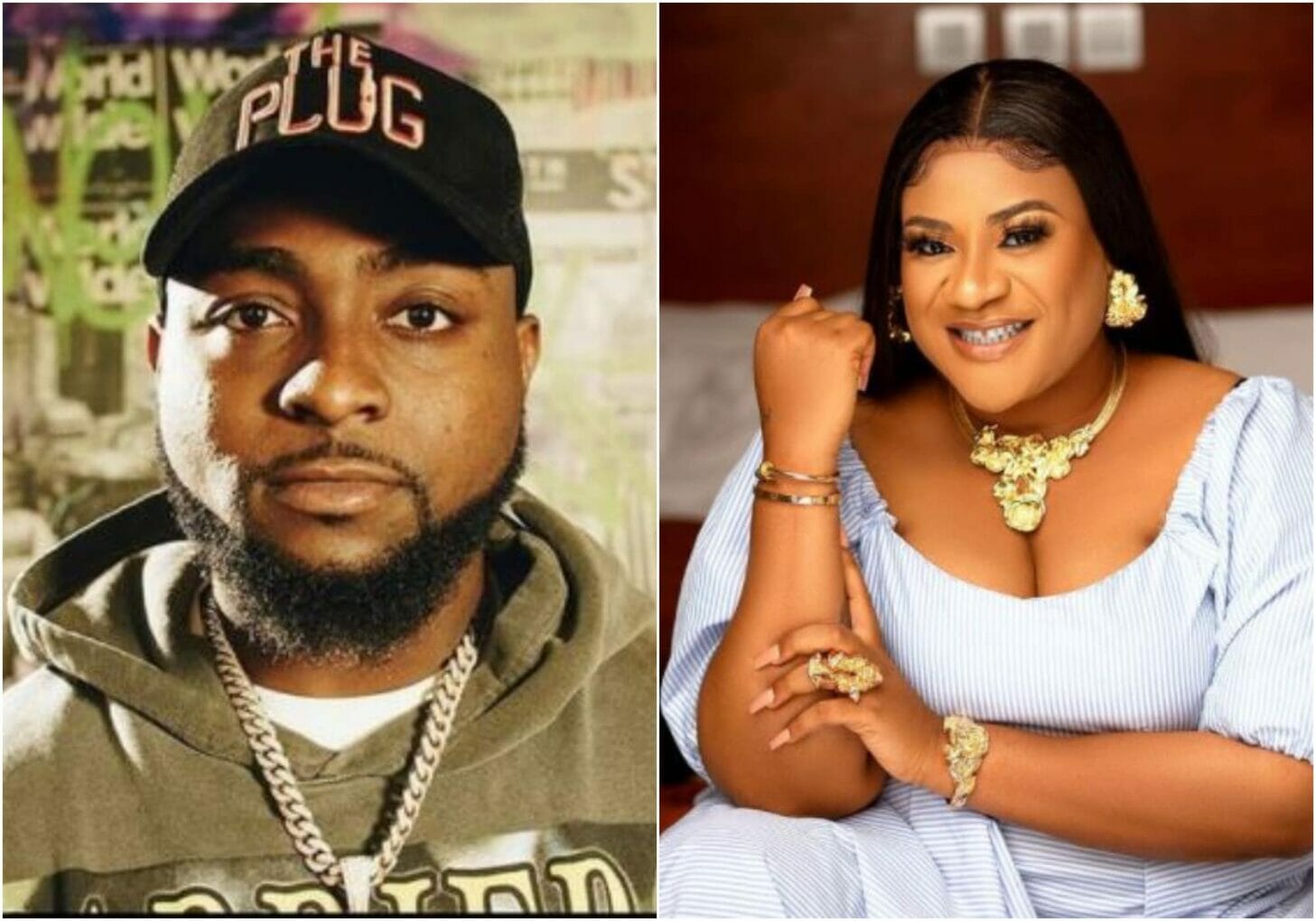Actress Nkechi Blessing's heart leaps for joy after Davido did the unexpected to her