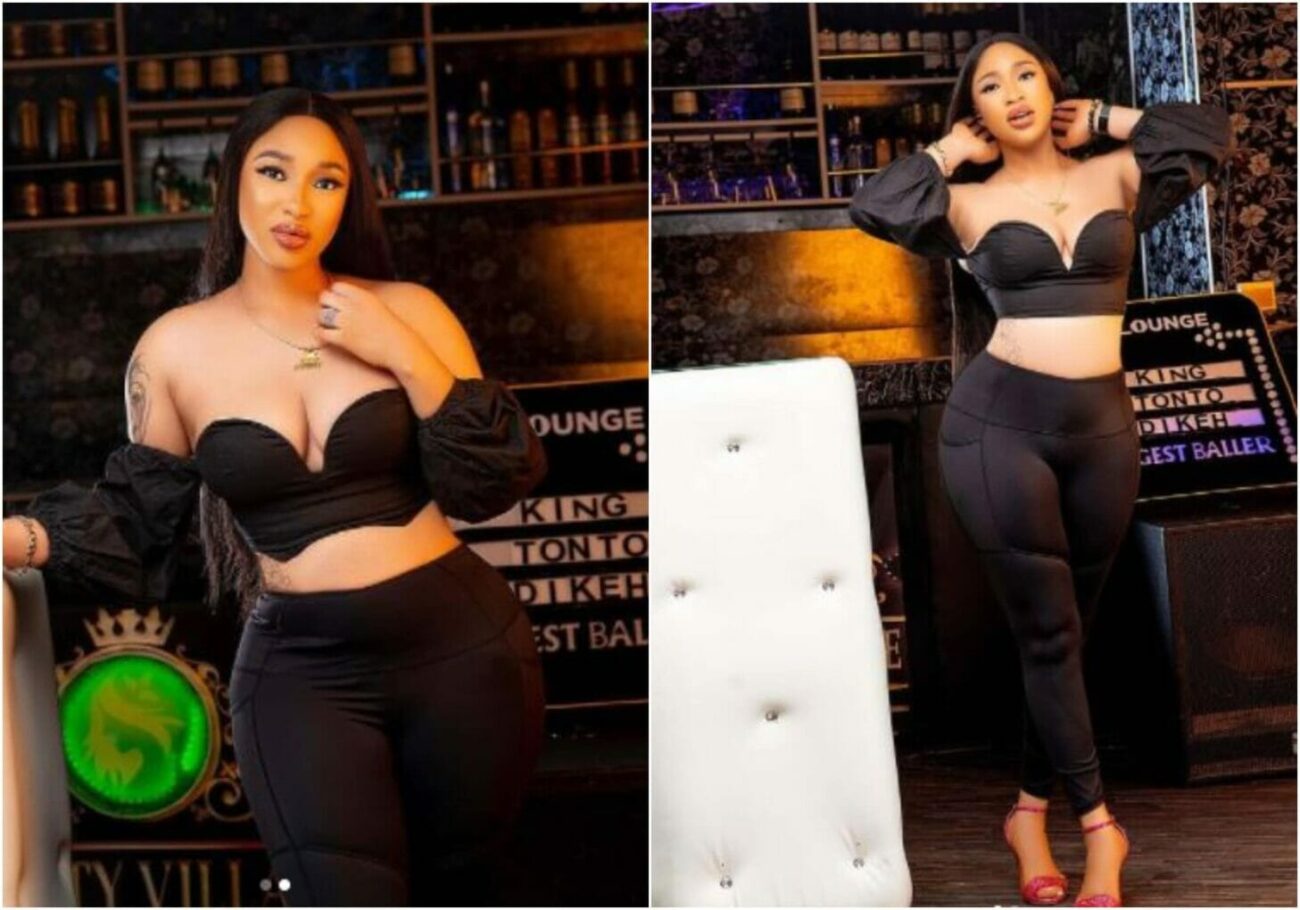Actress Tonto Dikeh dragged for giving free show of her cleavages